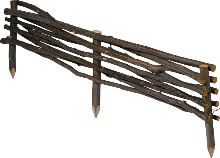 dobar Beeteinfassungen aus Haselnuss